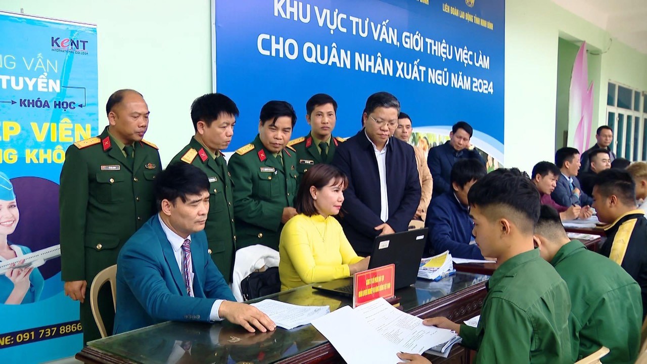 TĐài PT-TH Ninh Bình - Nhiều cơ hội việc làm cho quân nhân xuất ngũ ở thành phố Ninh Bình